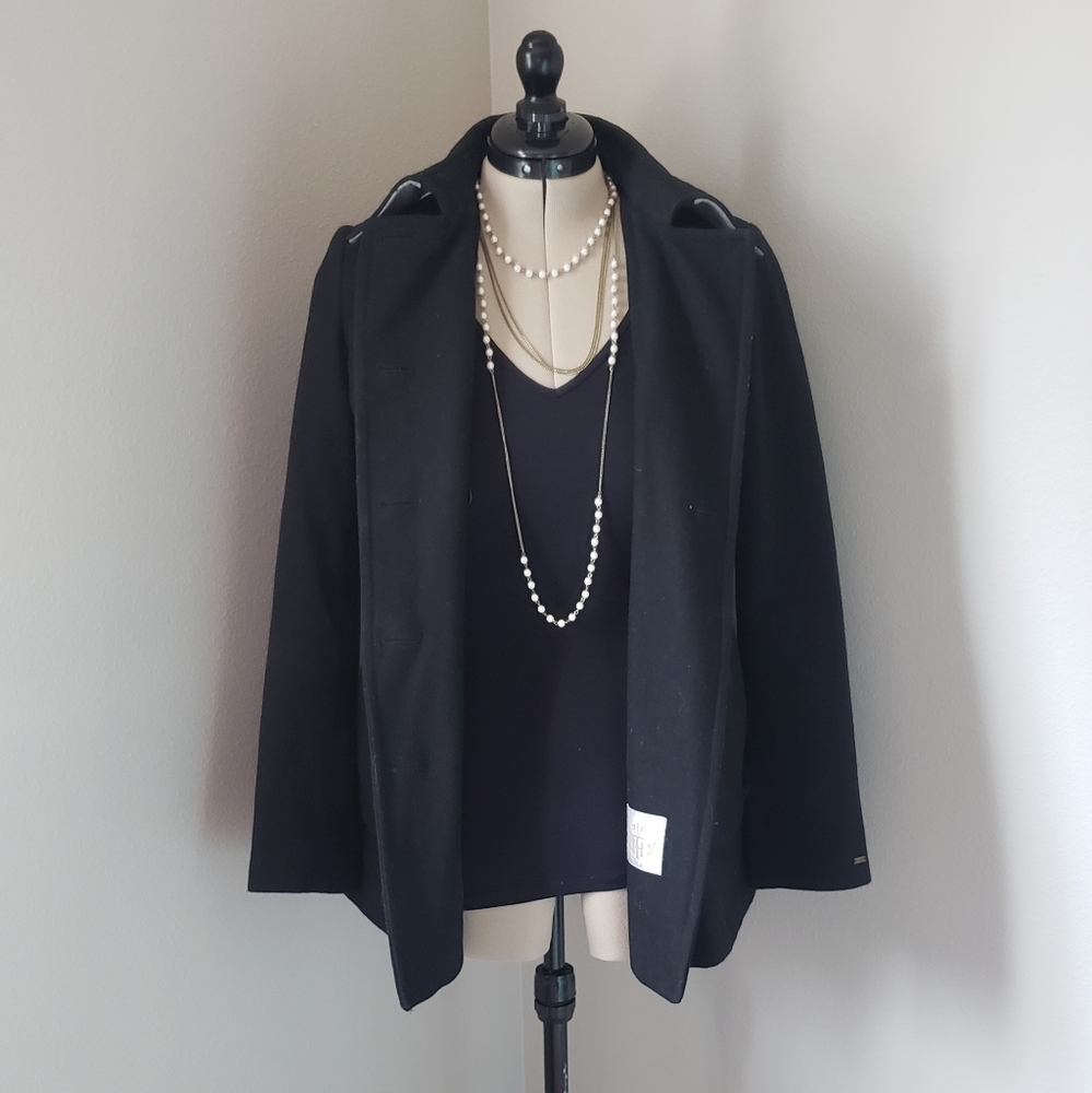 🧥Tommy Hilfiger- Wool Pea Coat - Picture 3 of 16